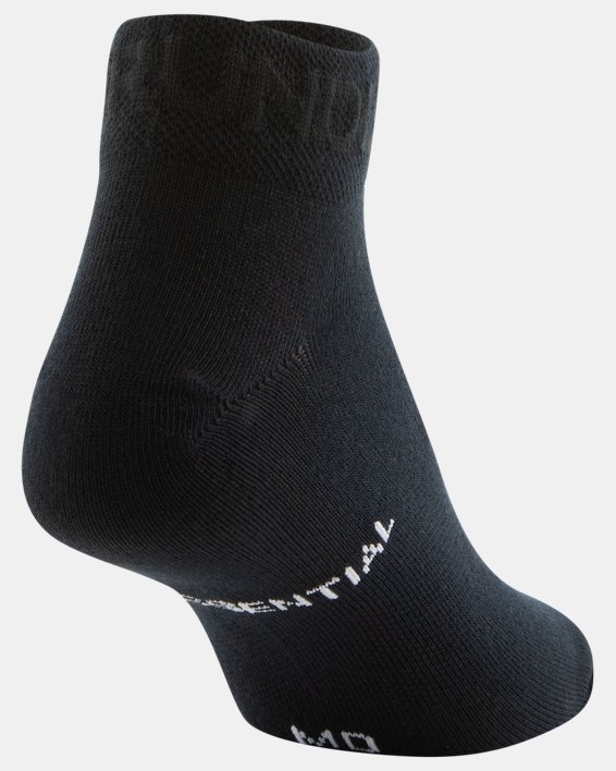 Women's UA Essential Low Cut Socks - 6-Pack, Black, pdpMainDesktop image number 6